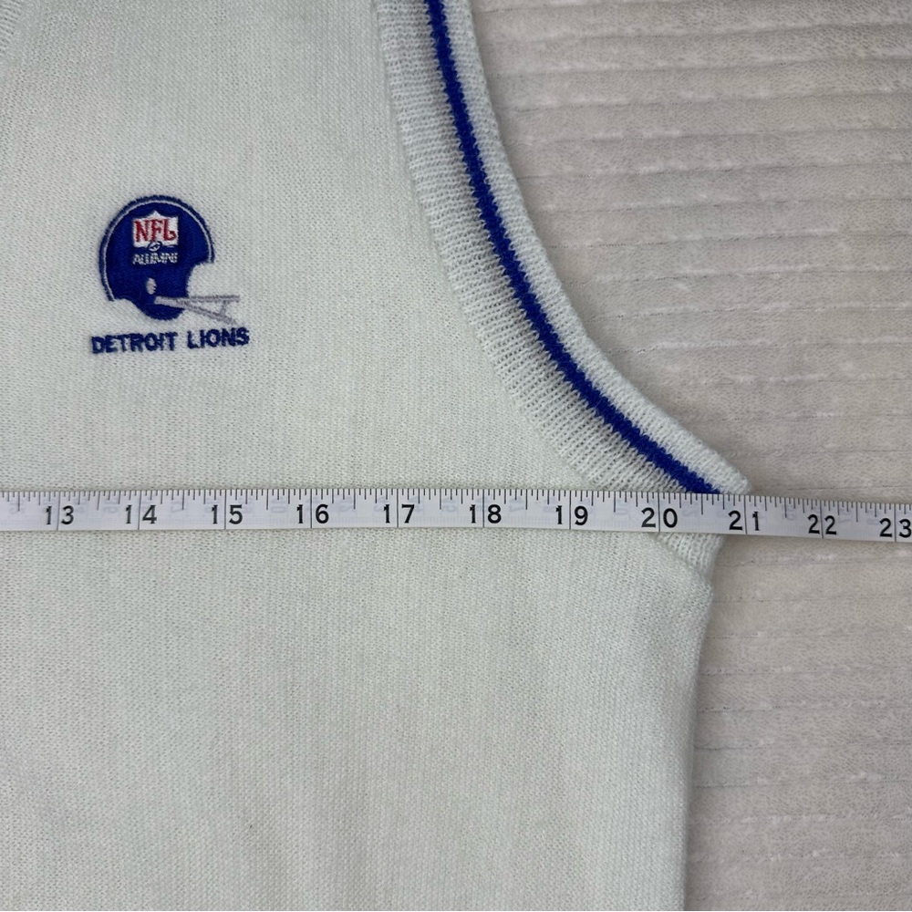 NFL Vintage Detroit Lions V-neck Sweater Vest Men’s Size Large - Picture 8 of 9